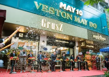 Grand opening ceremony of Tailored Vest store