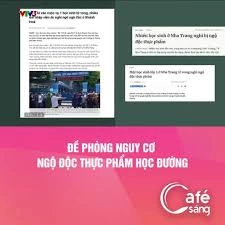 Đề phòng nguy cơ ngộ độc thực phẩm học đường