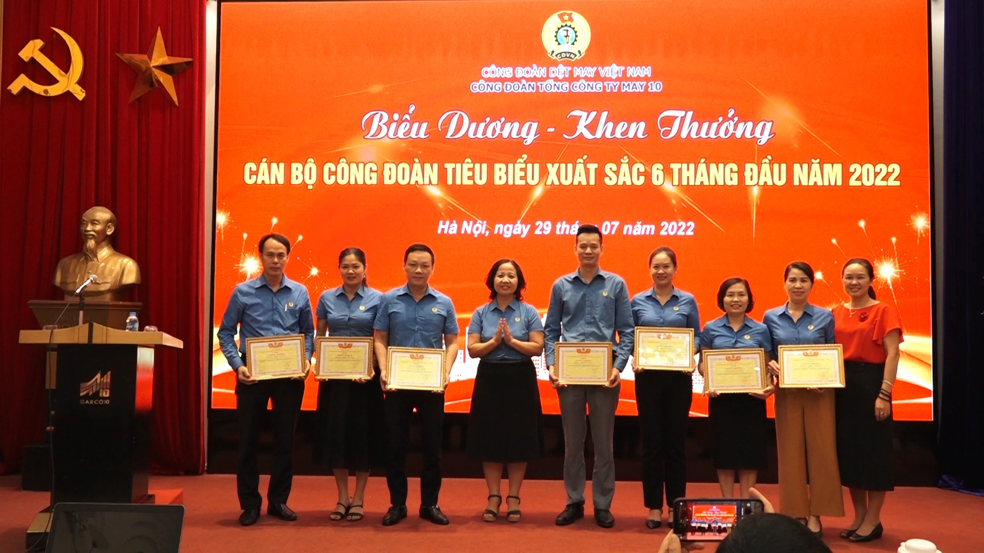 TCT May 10 tổ chức hội nghị sơ kết công tác Công đoàn 6 tháng đầu năm