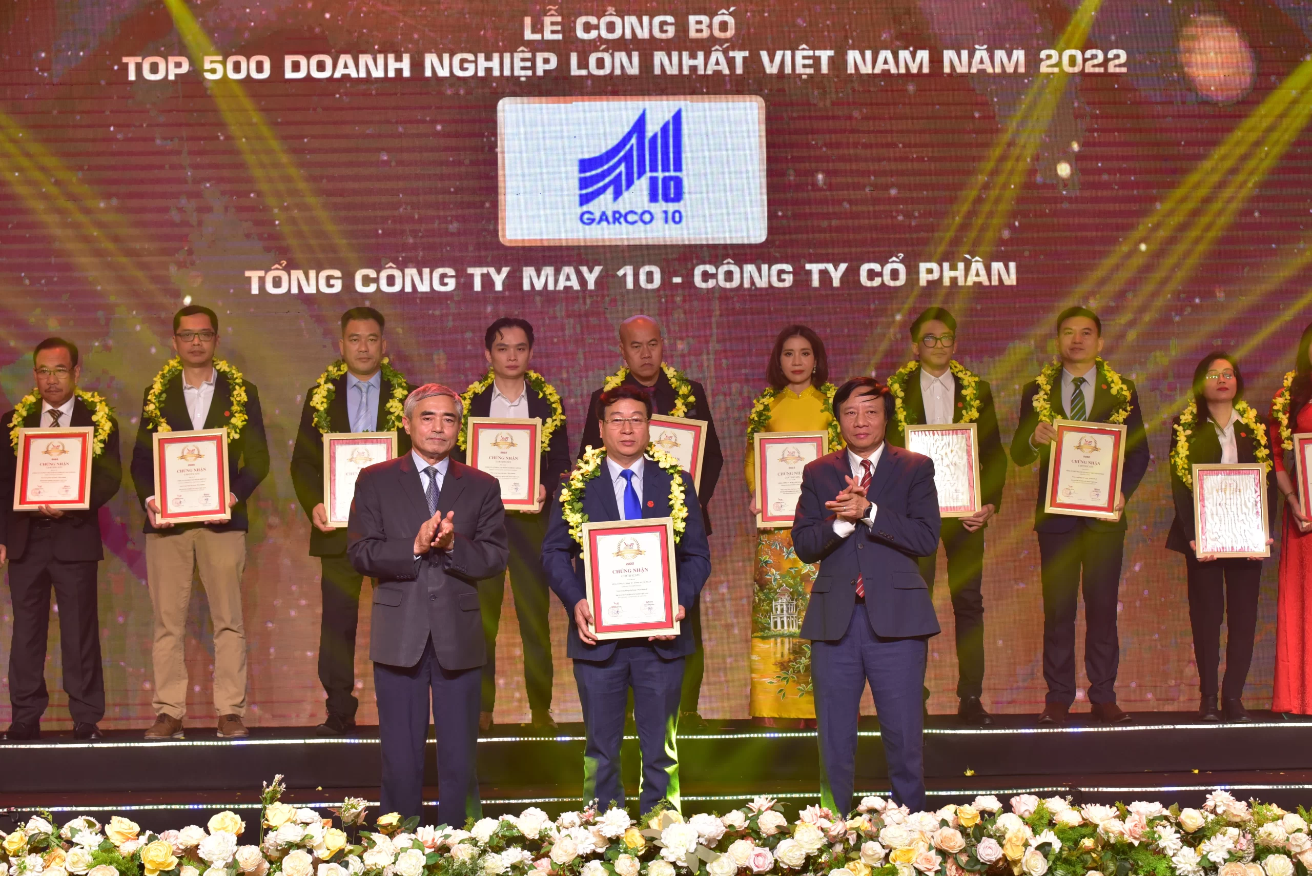 TCT May 10 tiếp tục trong Top 500 doanh nghiệp lớn nhất Việt Nam năm 2022