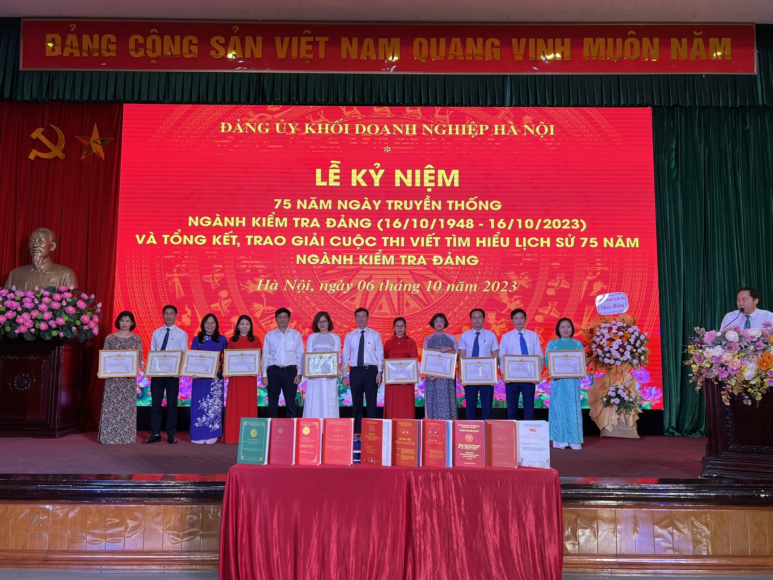 Đảng bộ May 10 đạt nhiều giải cao cuộc thi viết tìm hiểu lịch sử 75 năm ngành kiểm tra Đảng
