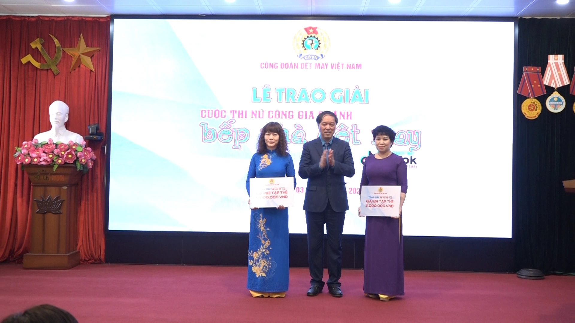 Đoàn viên công đoàn May 10 đạt nhiều giải thưởng cuộc thi “Bếp nhà Dệt may”