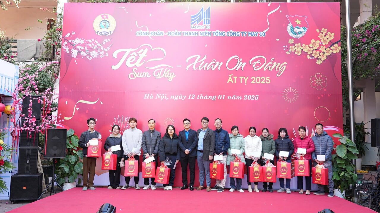 ẤM ÁP CHƯƠNG TRÌNH “TẾT SUM VẦY, XUÂN ƠN ĐẢNG NĂM 2025” TẠI MAY 10