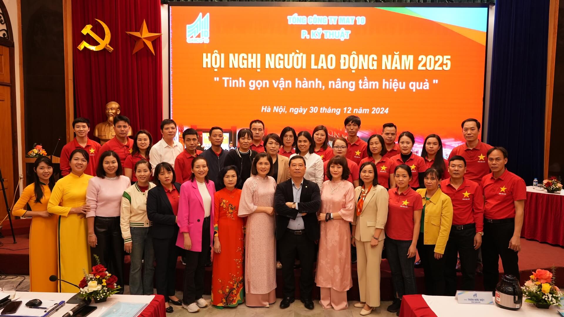 Hội nghị NLĐ TCT May 10 – Tinh gọn vận hành, nâng tầm hiệu quả