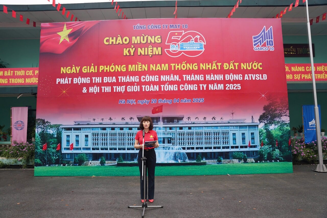May 10 phát động cao điểm thi đua Tháng Công nhân 2025 Bứt phá từ nội lực – Vững bước tương lai
