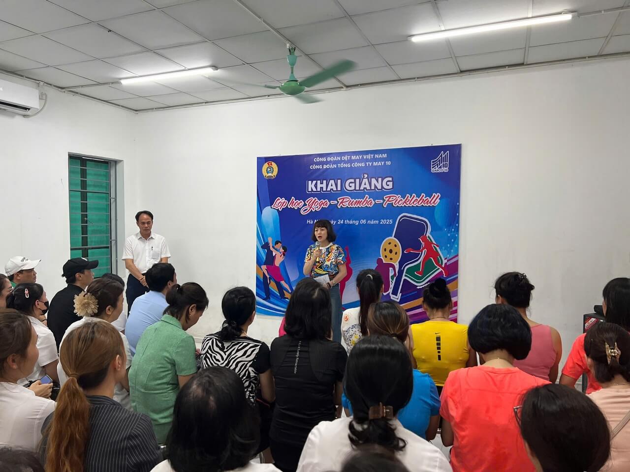Công đoàn May 10 ra mắt các câu lạc bộ thể thao: lan tỏa tinh thần sống khỏe – sống vui