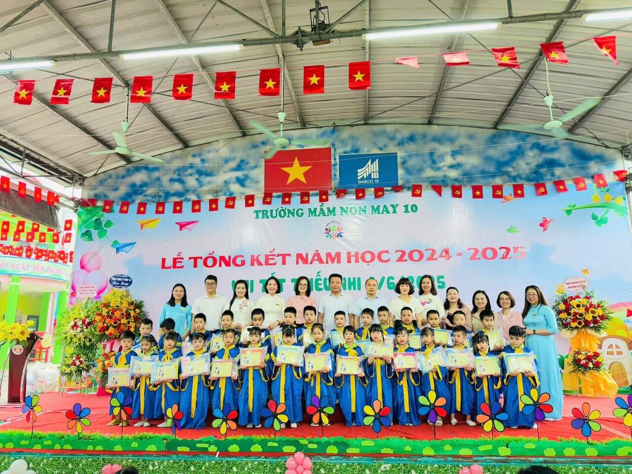 Trường Mầm non May 10 tổ chức lễ tổng kết năm học 2024–2025 và vui Tết thiếu nhi 1/6