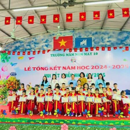 Trường Mầm non May 10 tổ chức lễ  tổng kết năm học 2024–2025 và vui Tết thiếu nhi 1/6