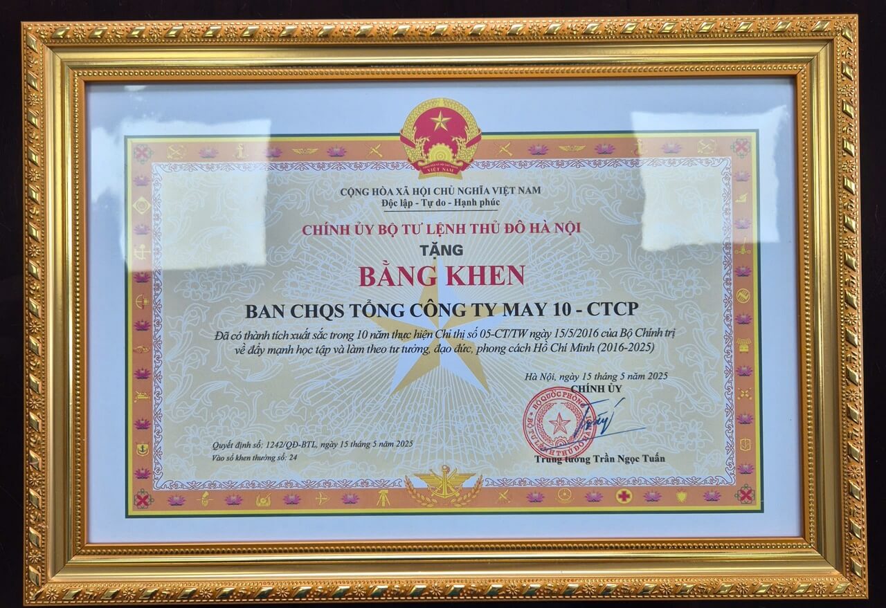 Lực lượng tự vệ May 10 – 10 năm kiên trì học Bác, vững vàng giữ vững trật tự doanh nghiệp