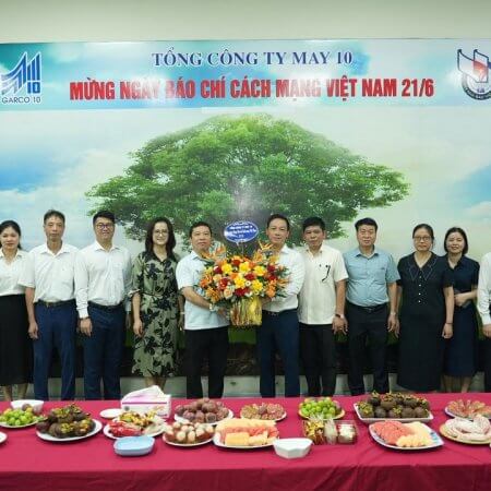 Tổng Công ty May 10 chúc mừng kỷ niệm 100 năm Ngày Báo chí Cách mạng Việt Nam
