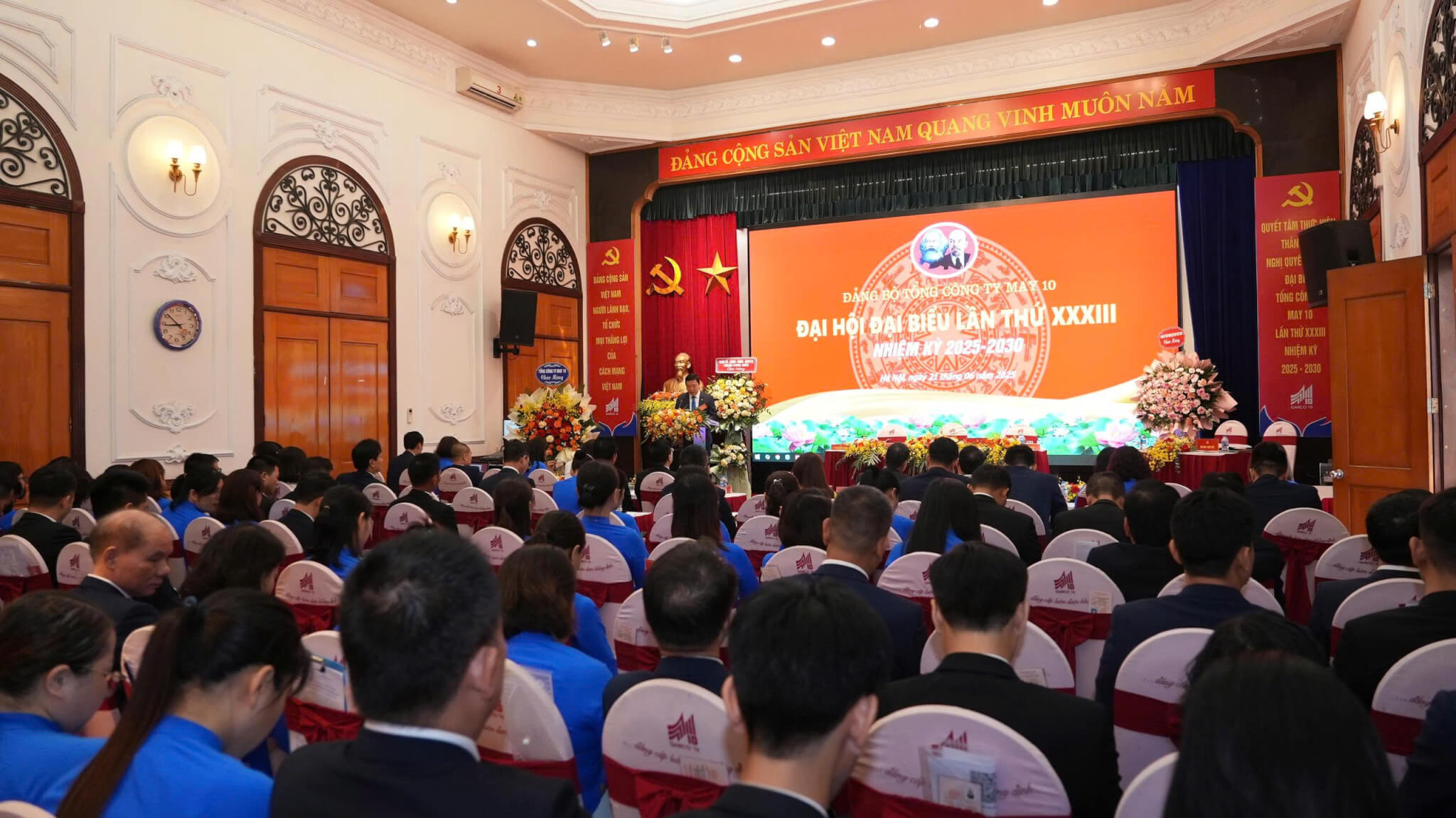 Đại hội đại biểu Đảng bộ Tổng Công ty May 10 lần thứ xxxiii – Nhiệm kỳ 2025-2030