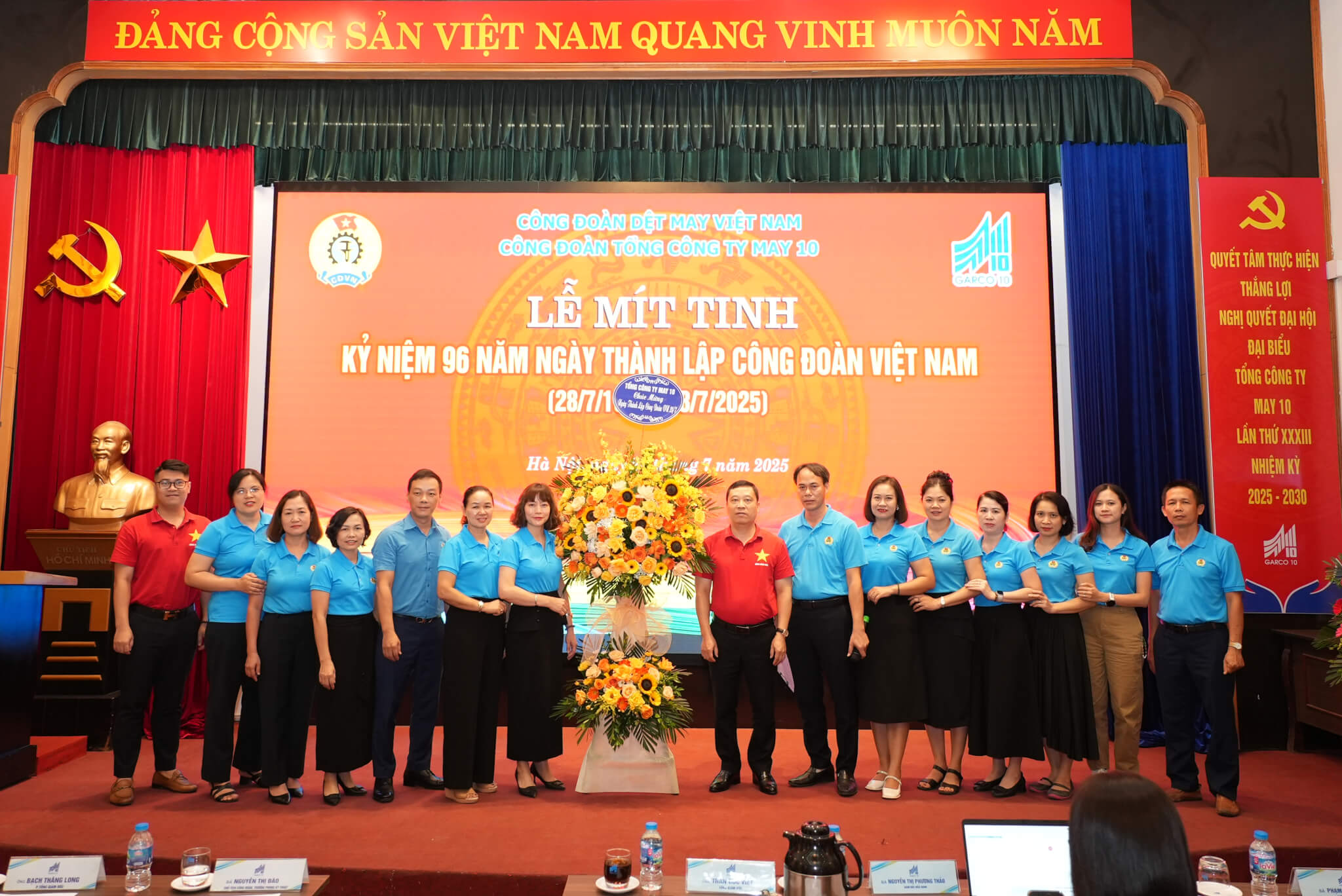 Công đoàn May 10 sơ kết hoạt động Công đoàn 6 tháng đầu năm 2025