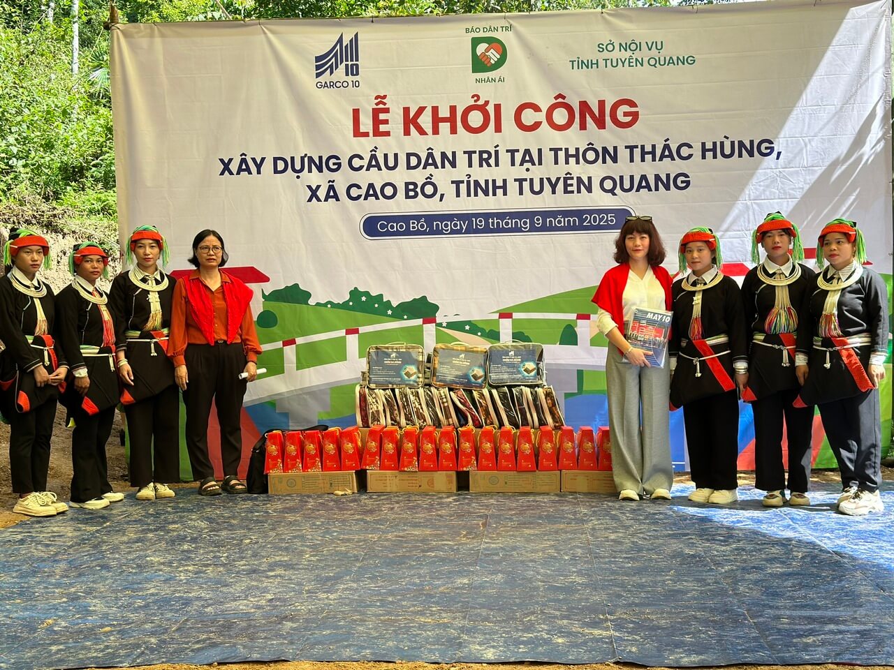 May 10 tài trợ xây dựng Cầu Dân trí số 8 tại xã Cao Bồ, tỉnh Tuyên Quang