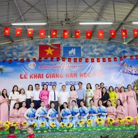 Trường Mầm non May 10 tưng bừng khai giảng năm học mới 2025 – 2026