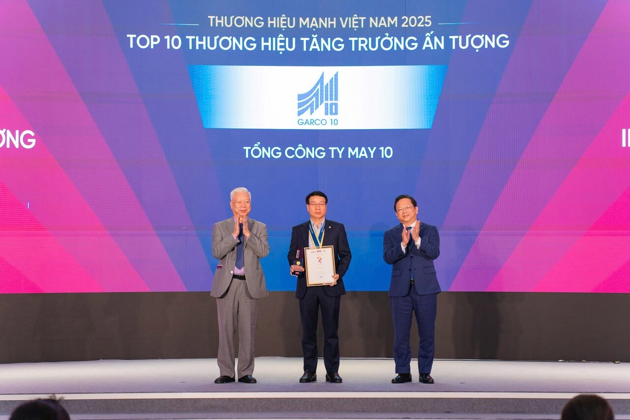 May 10 được vinh danh Top 10 thương hiệu tăng trưởng ấn tượng năm 2025