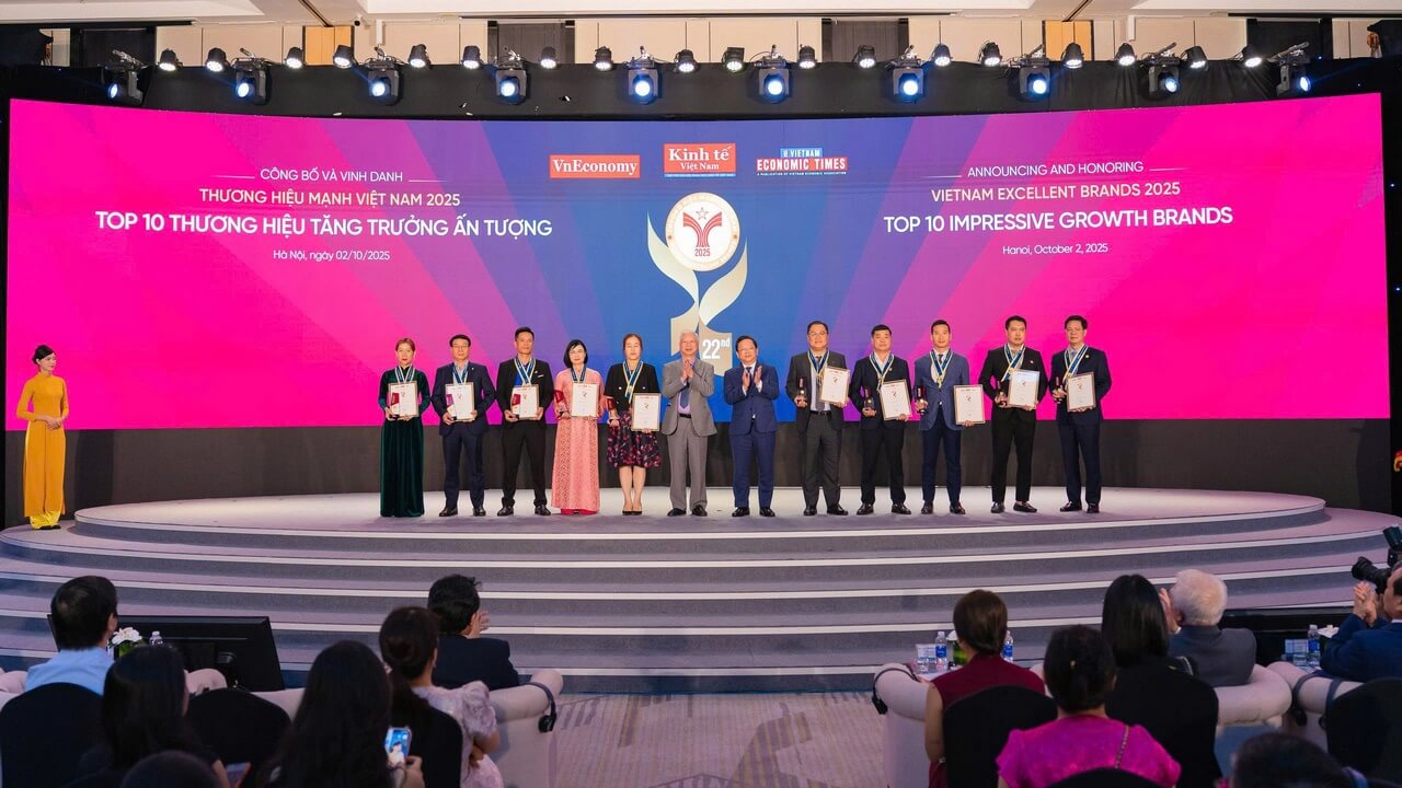 May 10 được vinh danh Top 10 thương hiệu tăng trưởng ấn tượng năm 2025