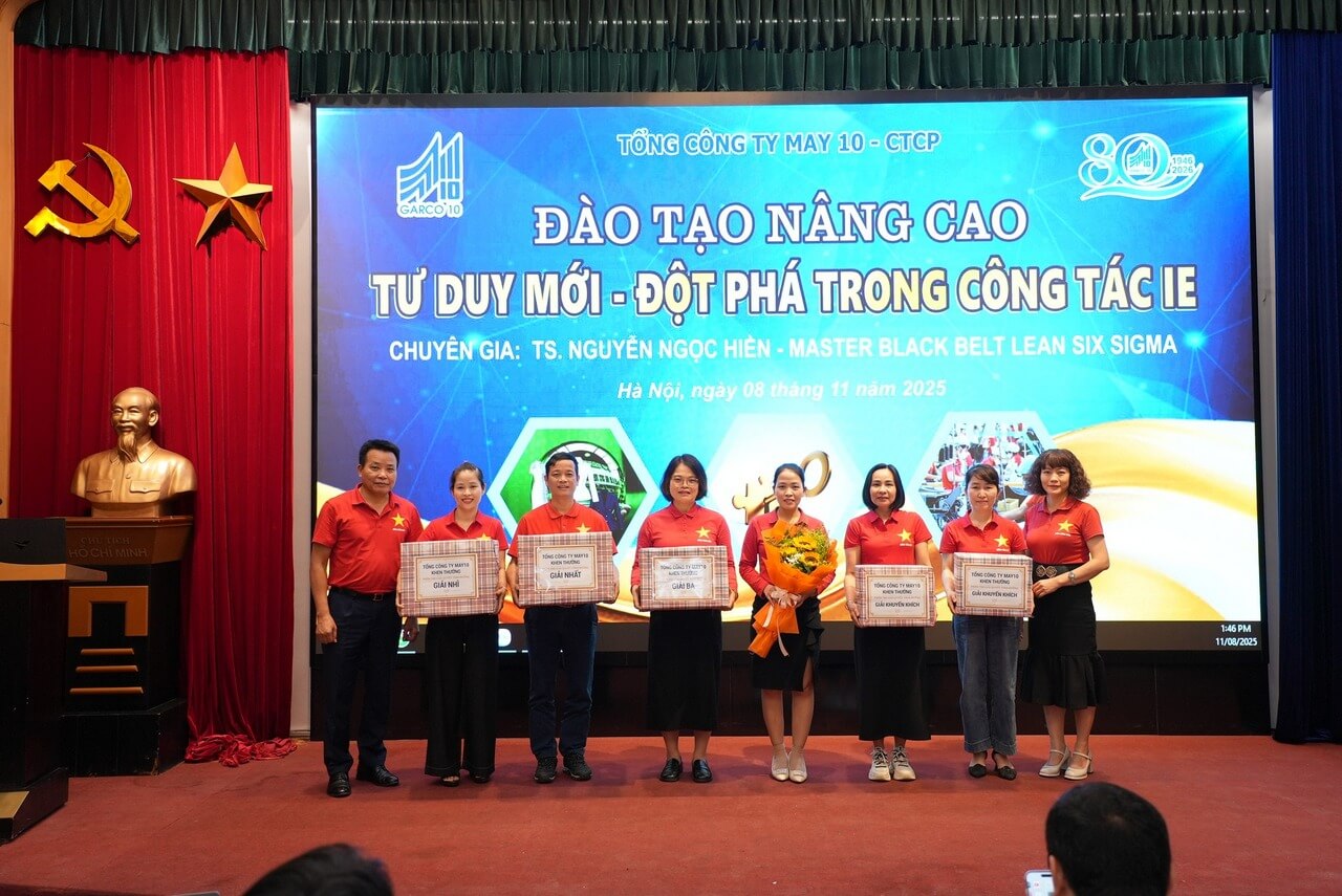 May 10 tổ chức hội nghị tổng kết công tác IE năm 2025