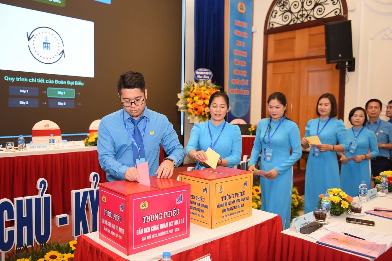 Đại hội Công đoàn May 10 khóa XXXII: Đoàn kết – Đổi mới – Phát triển