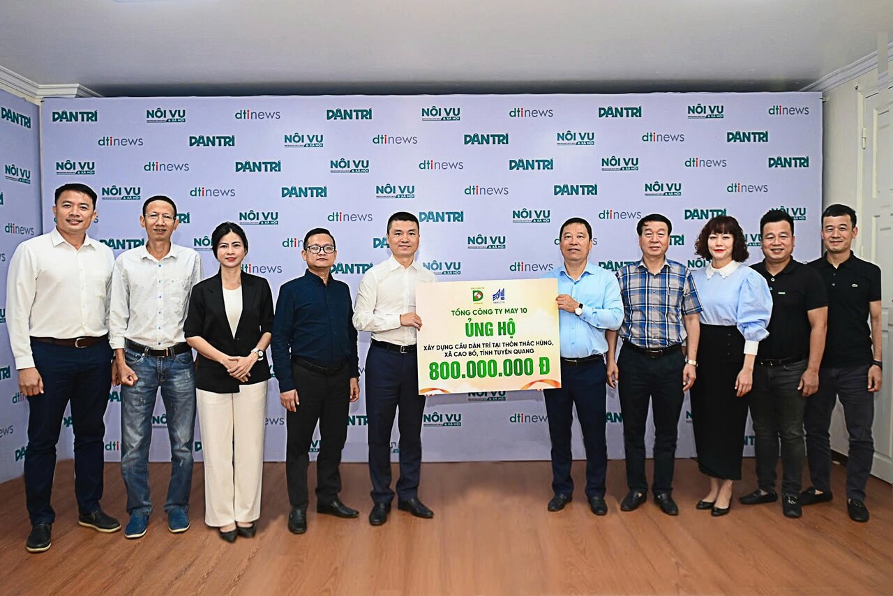 May 10 Tiếp Tục Sẻ Chia: 800 Triệu Đồng Xây Cầu Dân Trí Thứ 8 tại Tuyên Quang