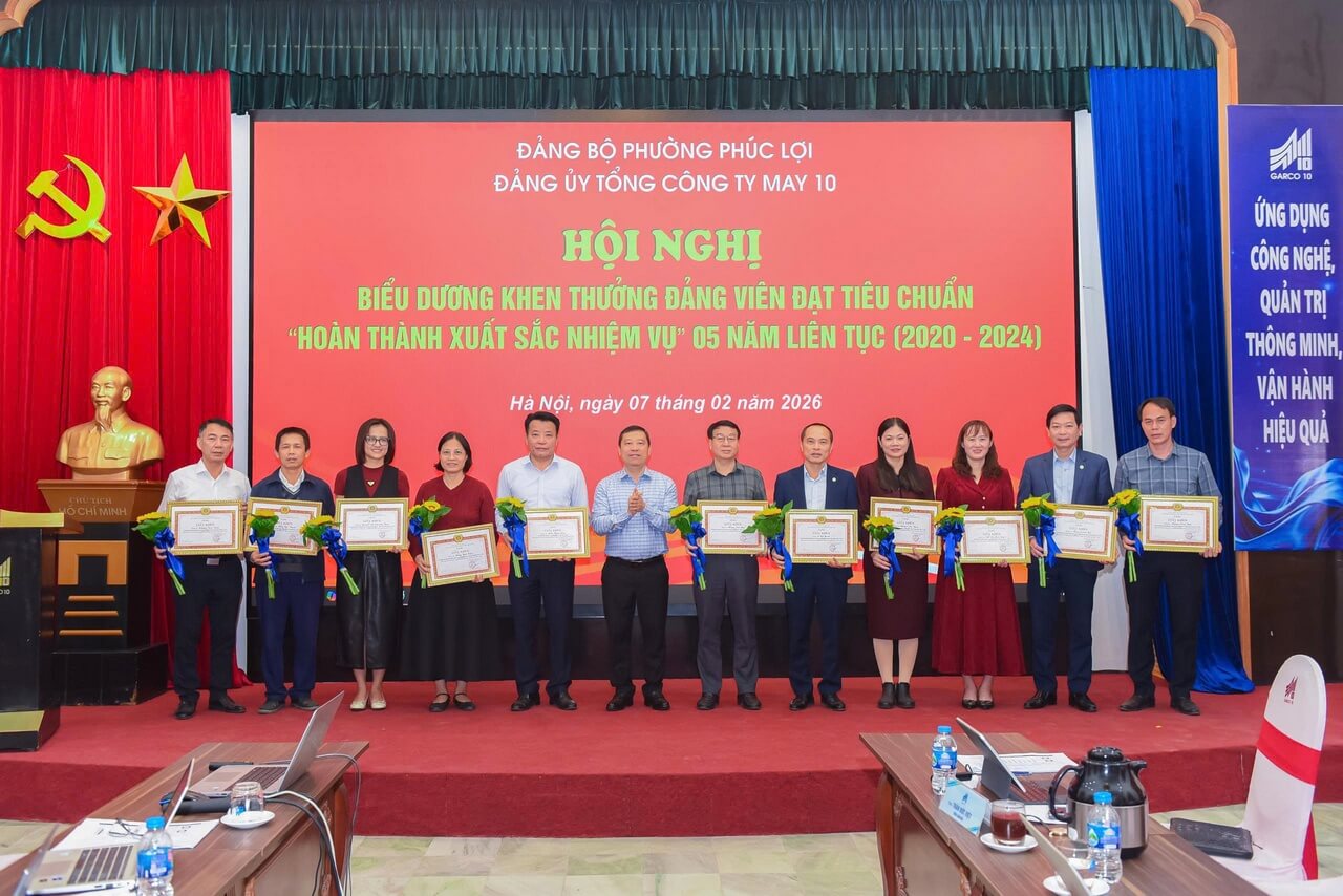 BIỂU DƯƠNG, KHEN THƯỞNG ĐẢNG VIÊN “HOÀN THÀNH XUẤT SẮC NHIỆM VỤ” 5 NĂM LIÊN TỤC (2020–2024)