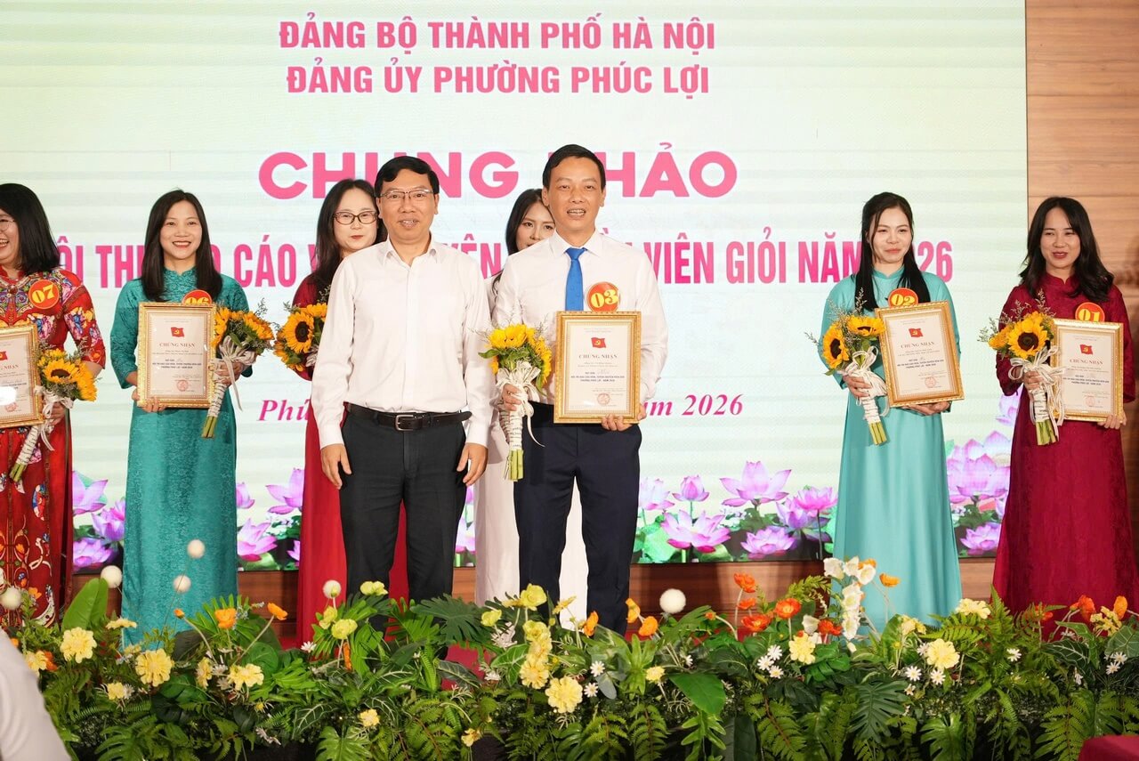 May 10 đạt giải Nhất Hội thi Báo cáo viên, tuyên truyền viên giỏi phường Phúc Lợi năm 2026