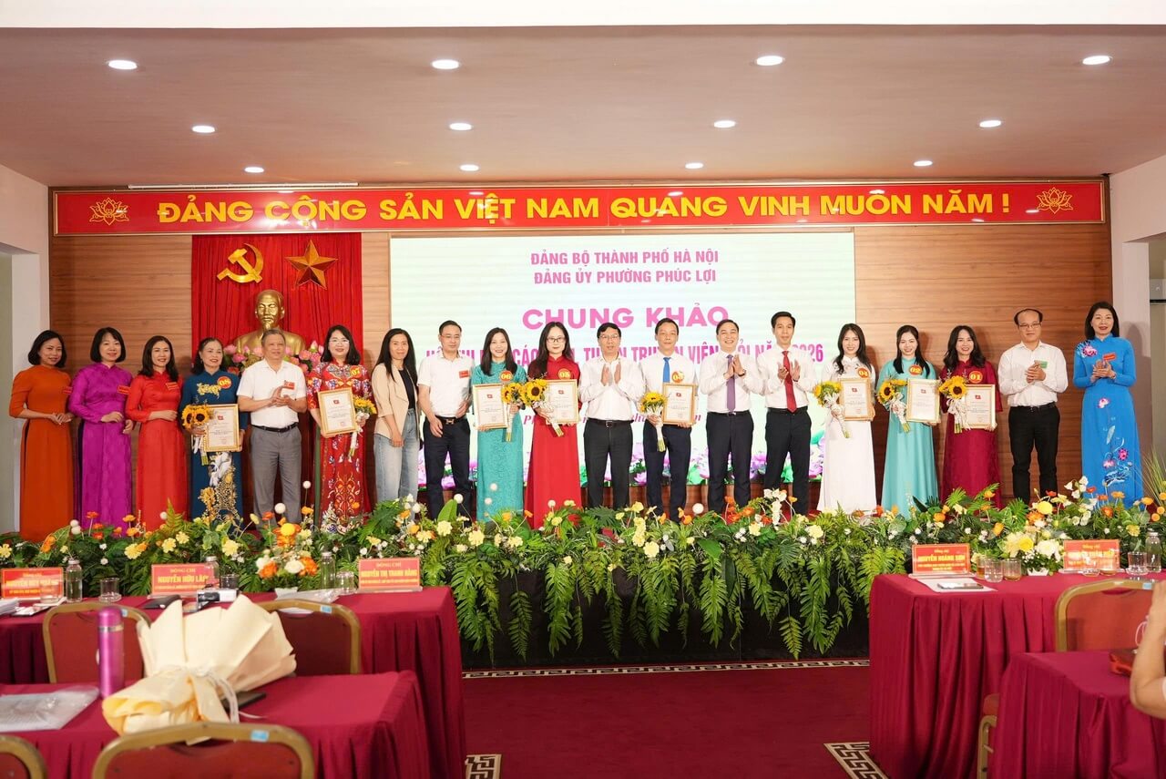 May 10 đạt giải Nhất Hội thi Báo cáo viên, tuyên truyền viên giỏi phường Phúc Lợi năm 2026