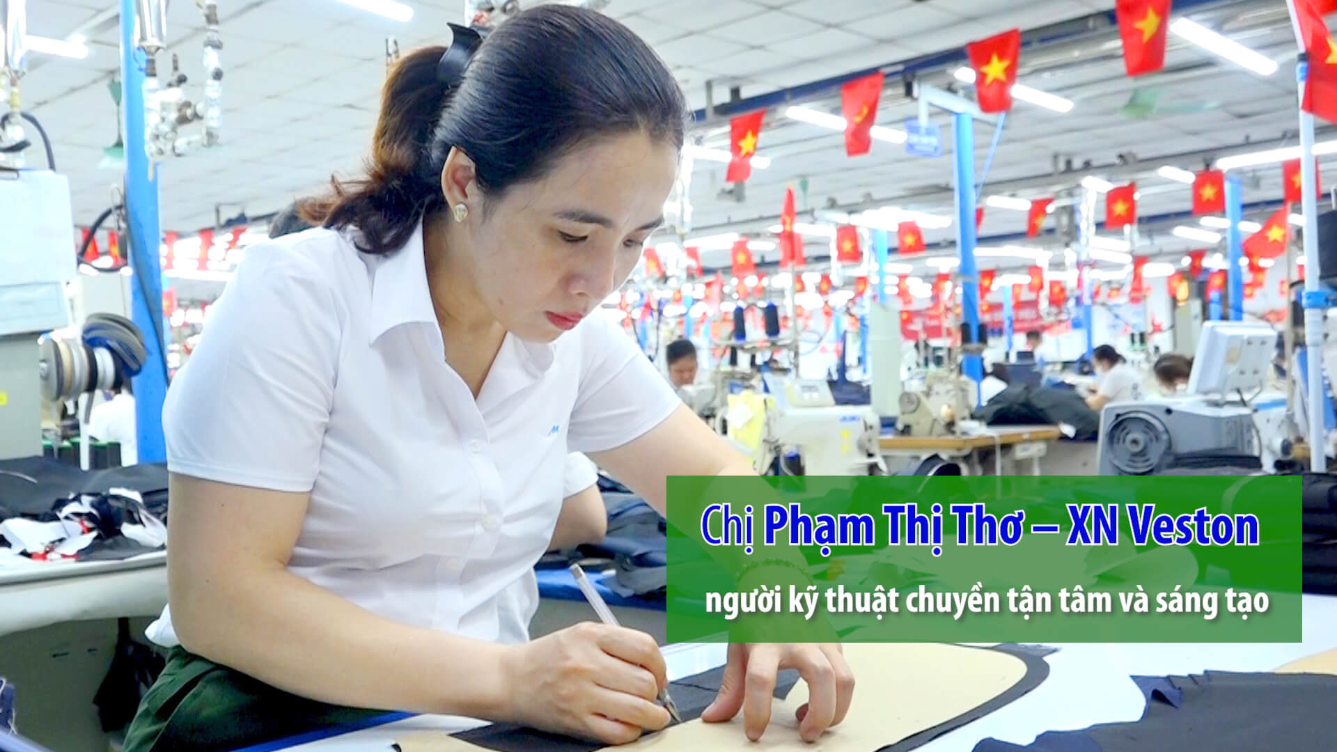 Chị Phạm Thị Thơ – XN Veston, người kỹ thuật chuyền tận tâm và sáng tạo
