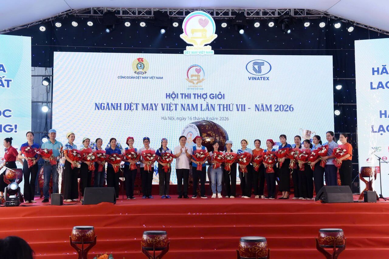 KHAI MẠC HỘI THI THỢ GIỎI NGÀNH DỆT MAY VIỆT NAM LẦN THỨ VII – NĂM 2026 – LĨNH VỰC DỆT THOI