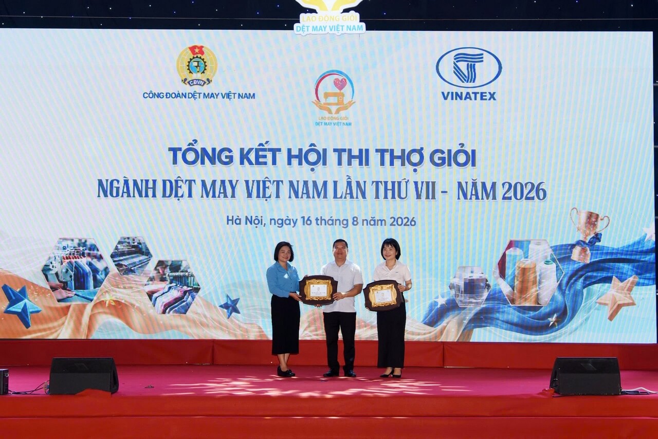TỔNG KẾT, TRAO GIẢI HỘI THI THỢ GIỎI NGÀNH DỆT MAY VIỆT NAM LẦN THỨ VII – NĂM 2026, LĨNH VỰC MAY DỆT THOI