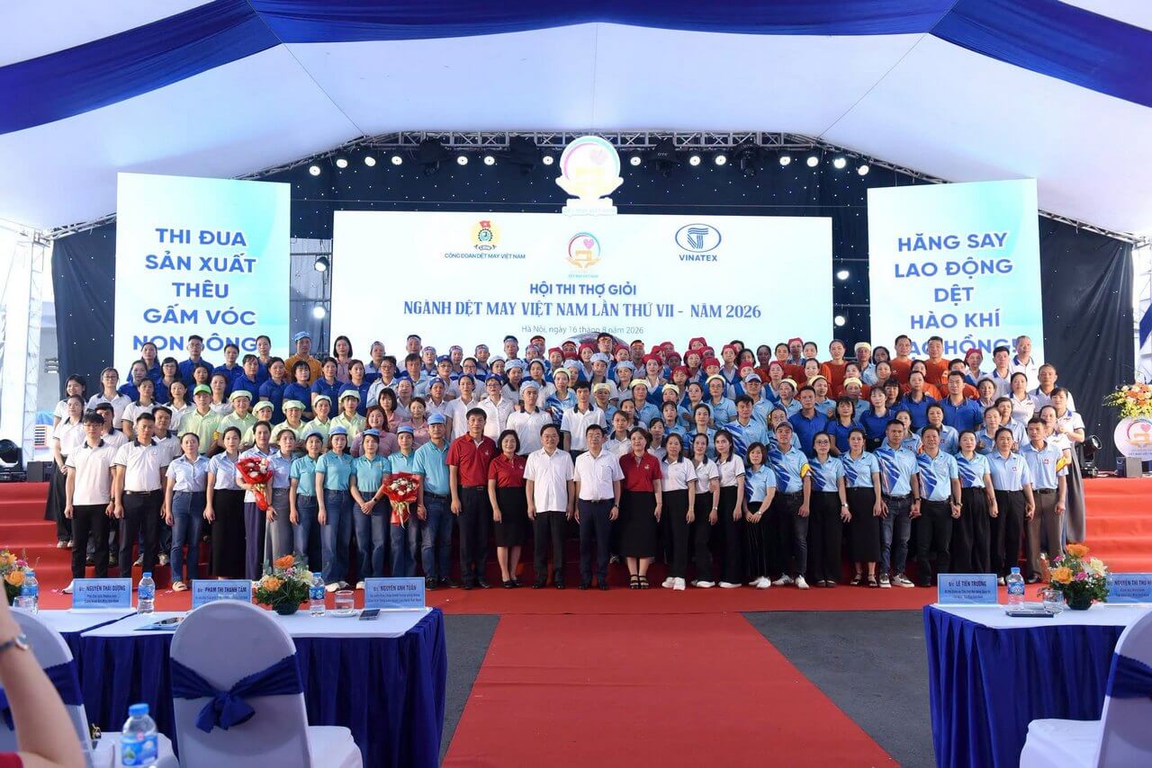 KHAI MẠC HỘI THI THỢ GIỎI NGÀNH DỆT MAY VIỆT NAM LẦN THỨ VII – NĂM 2026 – LĨNH VỰC DỆT THOI