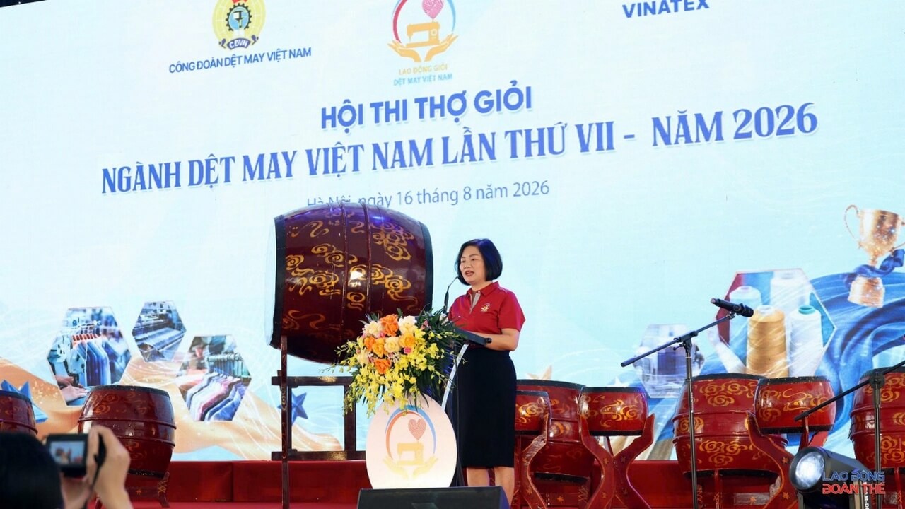 KHAI MẠC HỘI THI THỢ GIỎI NGÀNH DỆT MAY VIỆT NAM LẦN THỨ VII – NĂM 2026 – LĨNH VỰC DỆT THOI