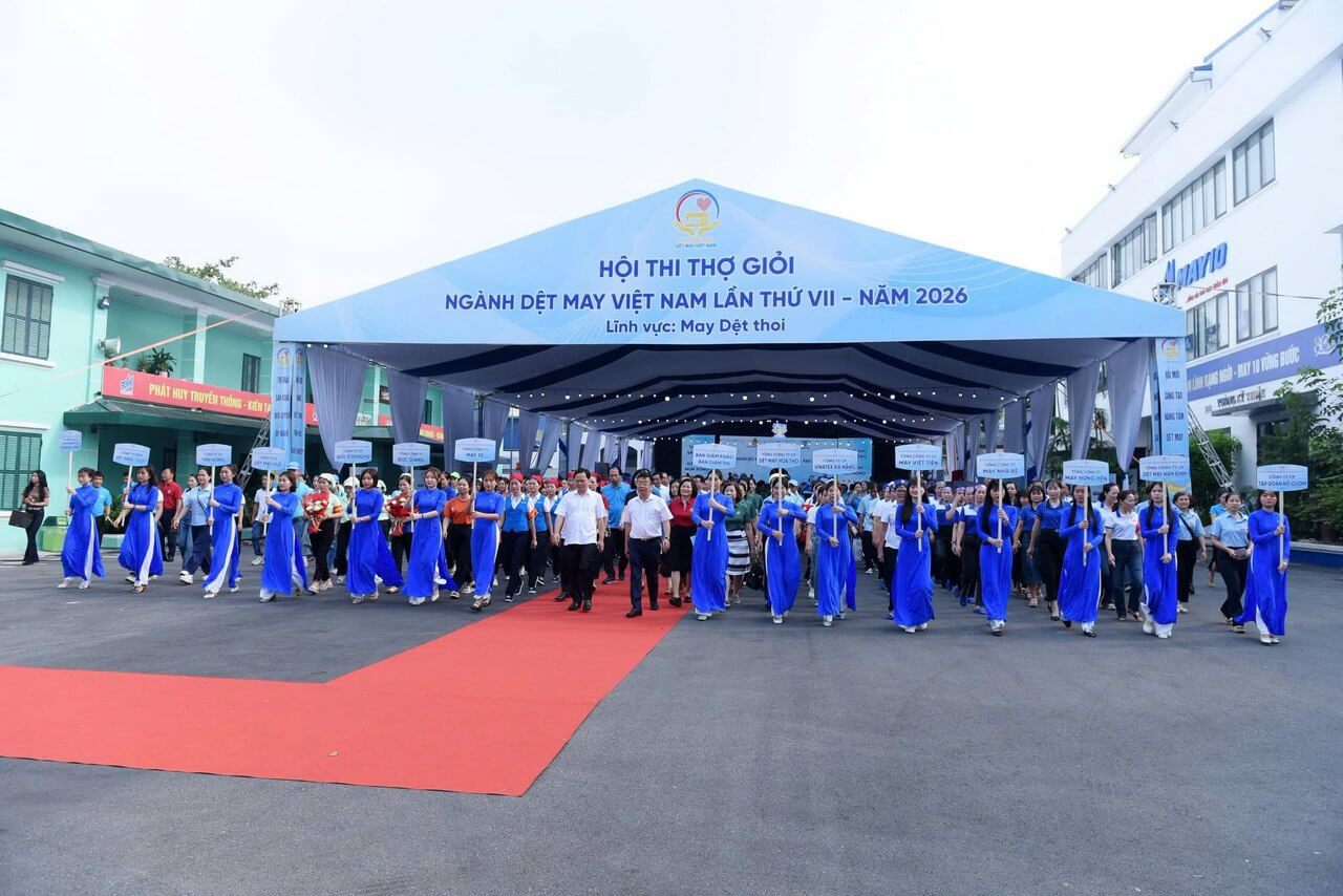 KHAI MẠC HỘI THI THỢ GIỎI NGÀNH DỆT MAY VIỆT NAM LẦN THỨ VII – NĂM 2026 – LĨNH VỰC DỆT THOI