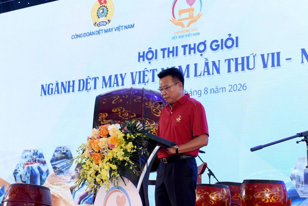 KHAI MẠC HỘI THI THỢ GIỎI NGÀNH DỆT MAY VIỆT NAM LẦN THỨ VII – NĂM 2026 – LĨNH VỰC DỆT THOI