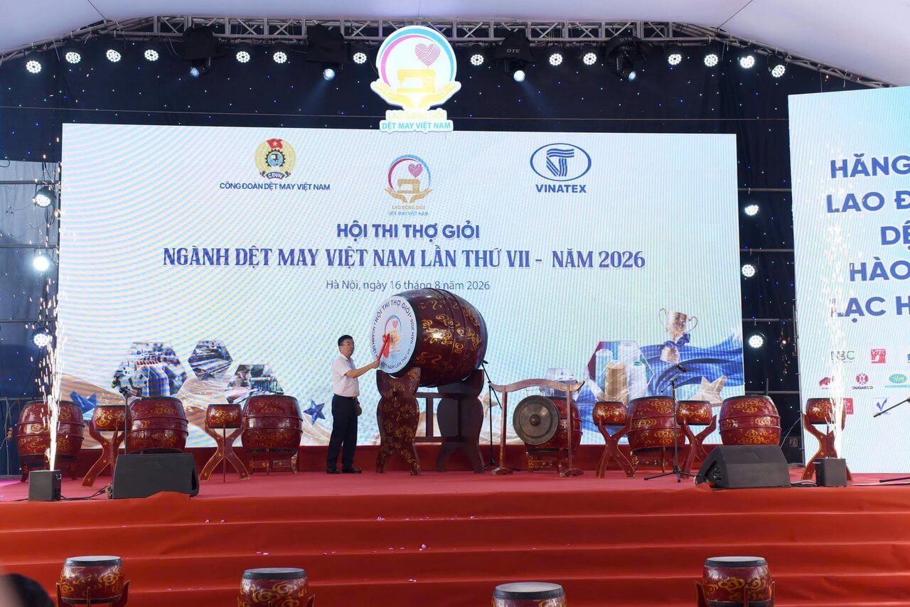 KHAI MẠC HỘI THI THỢ GIỎI NGÀNH DỆT MAY VIỆT NAM LẦN THỨ VII – NĂM 2026 – LĨNH VỰC DỆT THOI