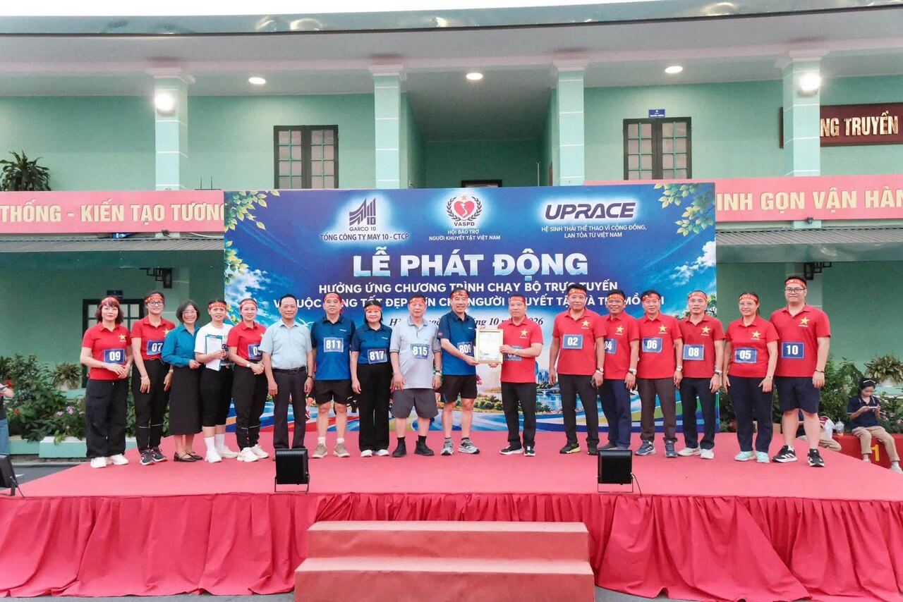 MAY 10 PHÁT ĐỘNG GIẢI CHẠY UPRACE 2026 SẢI BƯỚC VÌ MỘT VIỆT NAM VƯƠN MÌNH