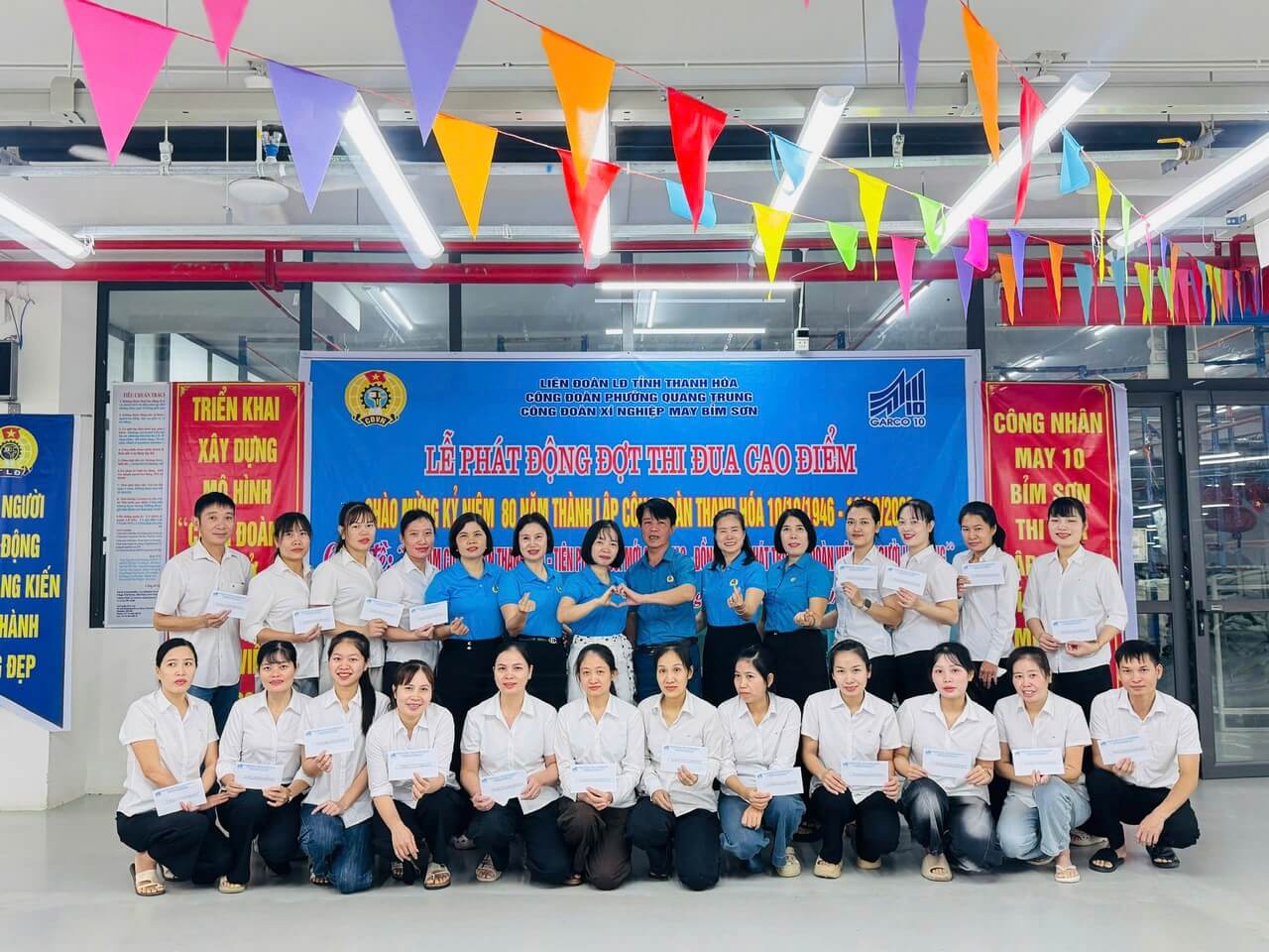 Xí nghiệp May Bỉm Sơn vinh dự nhận danh hiệu “Doanh nghiệp vì người lao động năm 2026” tỉnh Thanh Hóa